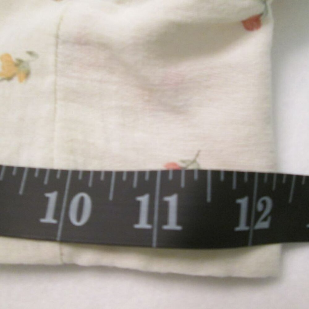 VINTAGE HAVANA Floral Print Surplice Cotton Crop Top-Ivory-M-NWT - Picture 11 of 14